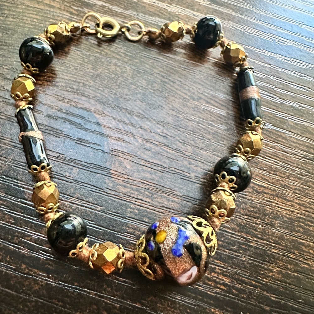Asymmetrical Vintage Murano Glass Bracelet